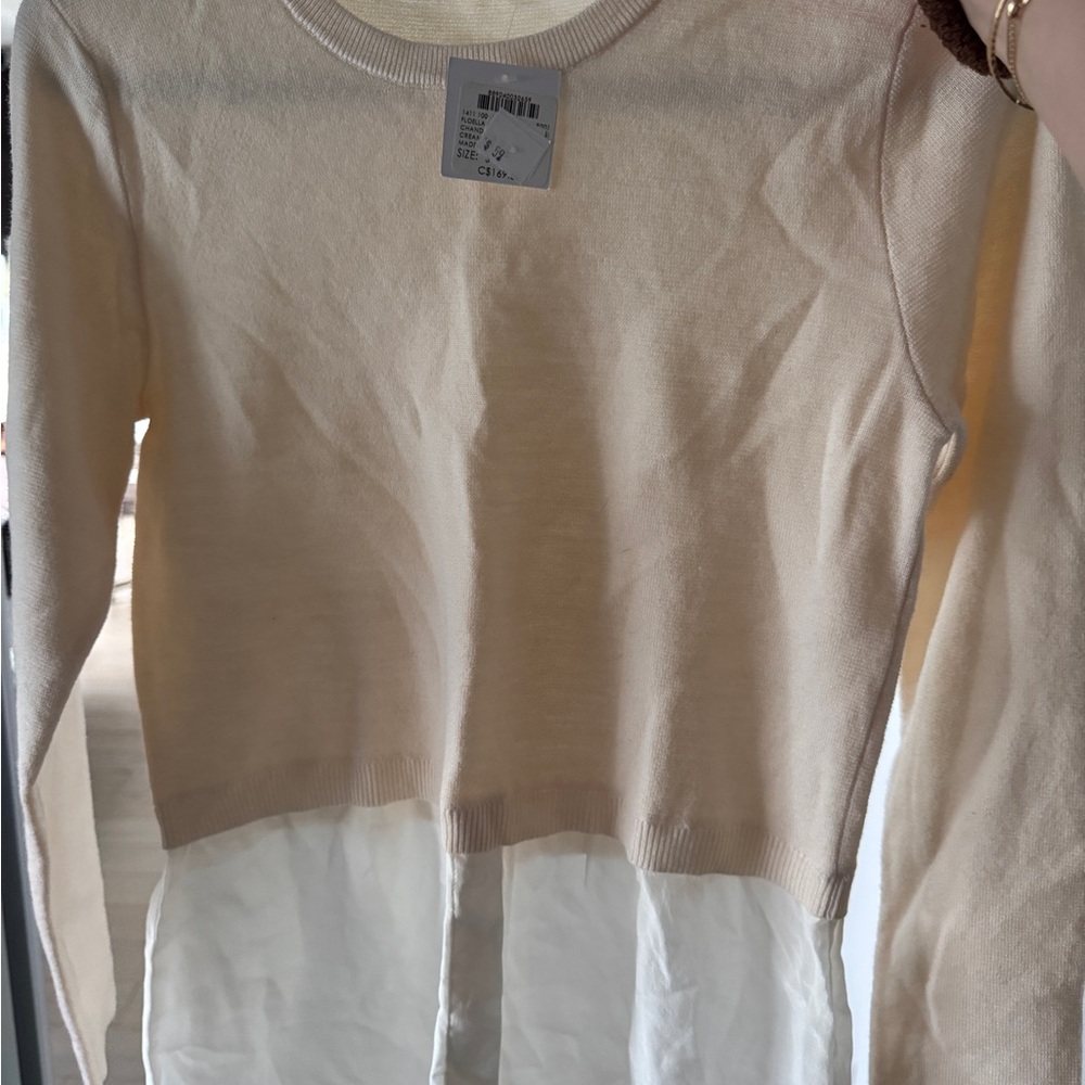 Club Monaco Cream Knit Sweater